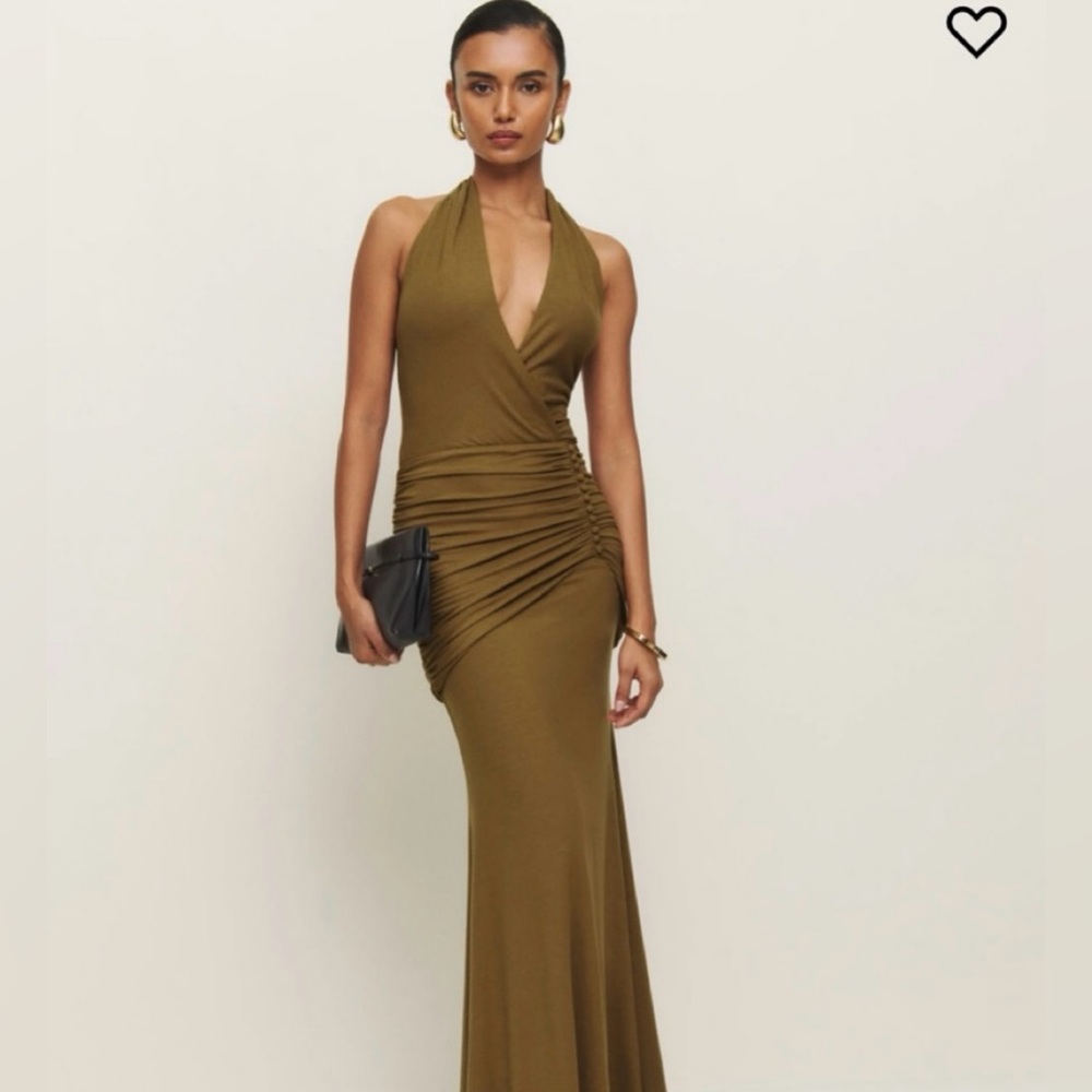 NWT Reformation Arden Knit Maxi Dress in Bronze